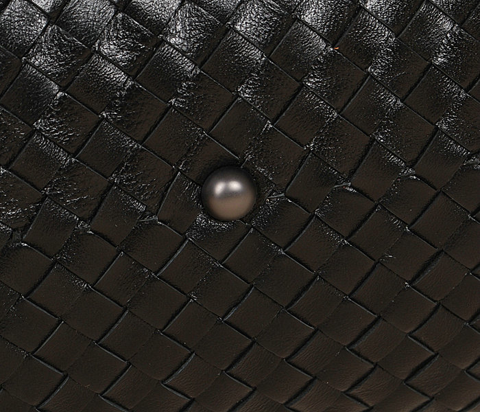 Bottega Veneta krim intrecciato calf bag 9646 black - Click Image to Close